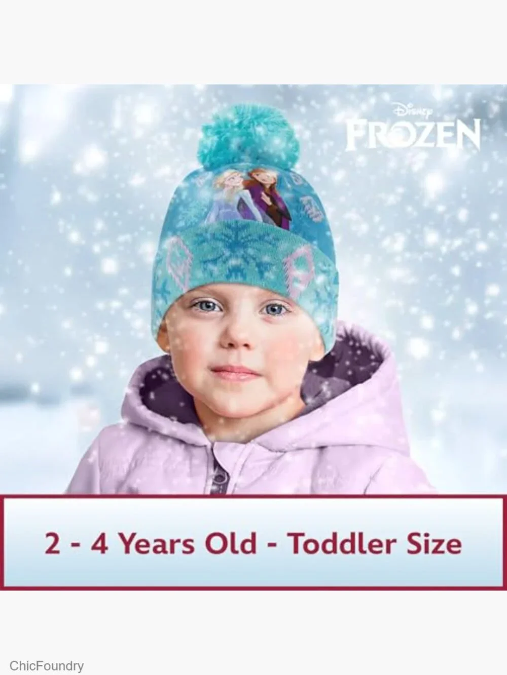 Kids Winter Hat & Mittens Set Frozen Elsa Anna Toddler Beanie Gloves